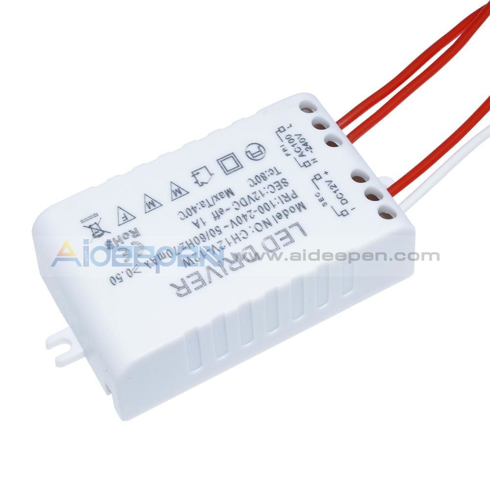 12W LED Driver Power Supply Transformer for LED Strip Lights DC 12V –  Aideepen
