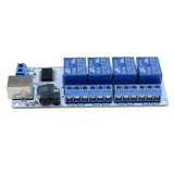 5V Usb 4 Channel Automation Relay Computer Control For Arduino Pic Dsp Avr+Cable Function Module