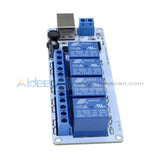 5V Usb 4 Channel Automation Relay Computer Control For Arduino Pic Dsp Avr+Cable Function Module