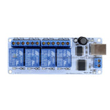 5V Usb 4 Channel Automation Relay Computer Control For Arduino Pic Dsp Avr+Cable Function Module