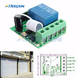 DC 12V 1 Ch Channel 315MHz 433MHz Wireless Relay Module RF Remote Control Switch Heterodyne Receiver Controller Board