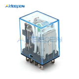 DC 12V LY2NJ HH62P HHC68A 2Z Electronic Micro Electromagnetic Relay LED Lamp 10A 8 Pins Coil DPDT