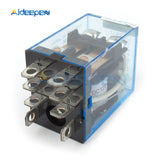 DC 12V LY2NJ HH62P HHC68A 2Z Electronic Micro Electromagnetic Relay LED Lamp 10A 8 Pins Coil DPDT