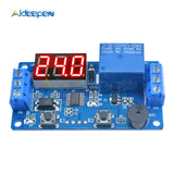 DC 12V Time Delay Relay DDC 231 Time Relay Programmable Timing Relay Control Switch PNP sensor Trigger PLC Automation Car Buzzer