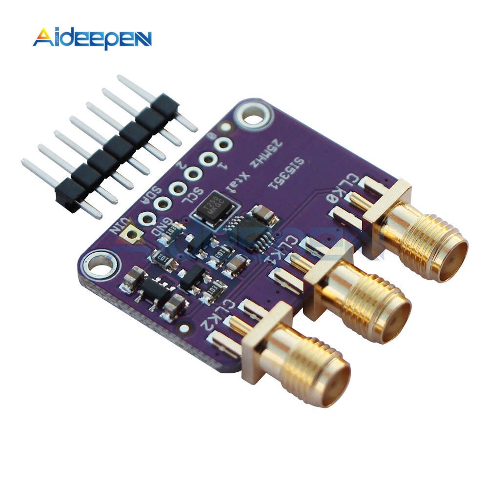 DC 3V 5V 5351 Si5351A Si5351 I2C Clock Generator Breakout Board Module ...