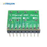 DC 5V/12V DPDT Double Pole Double Throw Relay Module Polarity Reversal Switch Board for Stereo Audio Motor Polarity reversal PLC