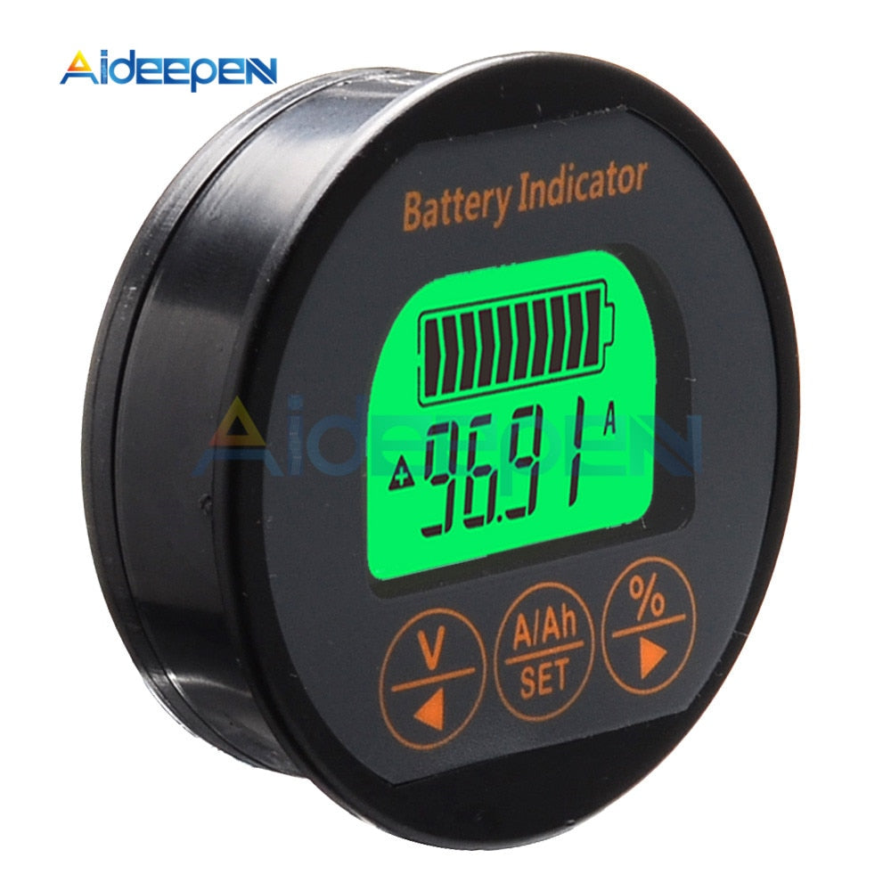DC 8 80V 50A 100A 350A TR16 Coulomb Counter Meter Battery Capacity Ind –  Aideepen