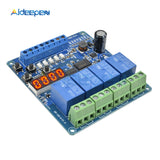 DC 8V 36V 4 Channel Multi function Relay Module Optocoupler Wide Voltage Supply Module Red LED Display 12V 24V