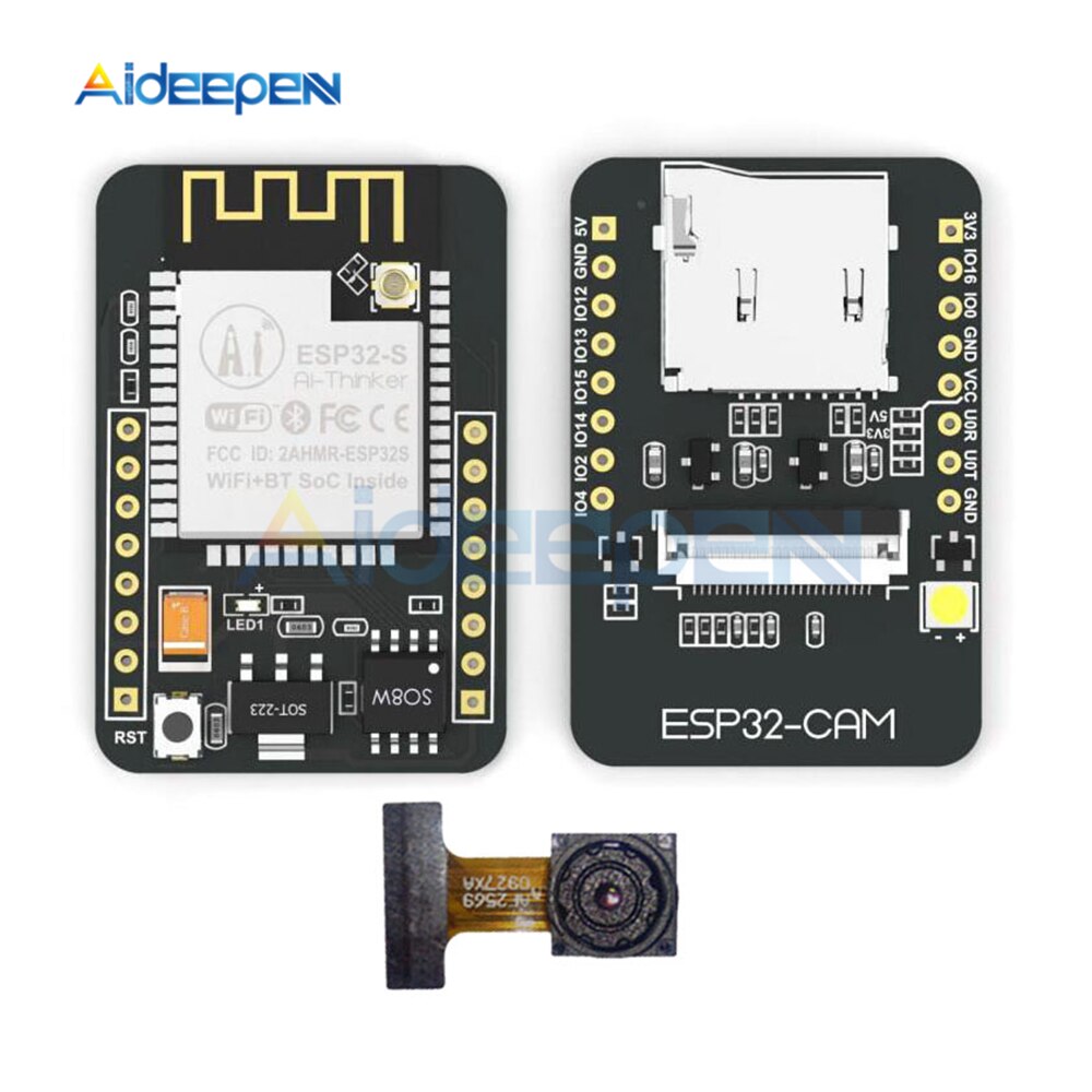 Cheap ESP32-CAM WiFi Bluetooth Board ESP32-CAM-MB Micro USB to Serial Port  CH340G with OV2640 2MP Camera Module Dual Mode for Arduino