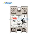 Solid State Relay SSR 10AA SSR 60AA SSR 75AA SSR 100AA Relay Solid State Actually 80 250VAC TO 24 380VAC 10AA 60AA 75AA 100AA