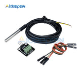 Temperature Sensor Module Kit DS18B20 Temperature Sensor Waterproof Cable/NTC Thermistor Temperature Probe for Adruino
