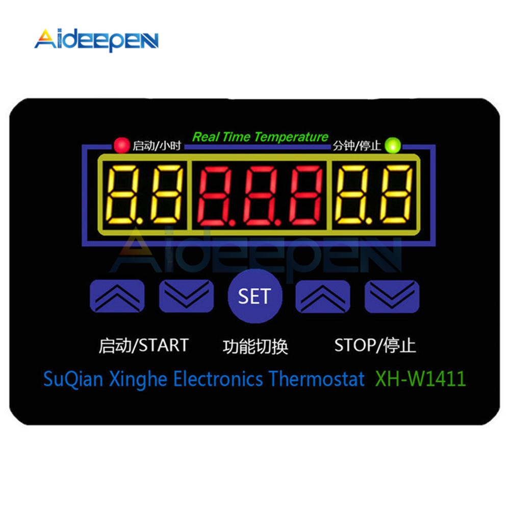 XH W1411 W1411 DC 12V Digital Display Temperature Controller Temperatu –  Aideepen