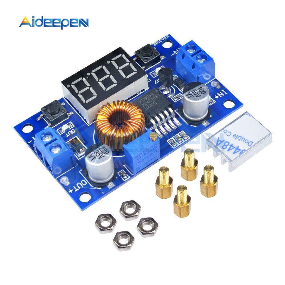 XL4015 DC DC Adjustable Step Down Board 75W 5A LED Voltmeter Power