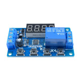 Digital 12V Led Display Timer Automation Delay Relay Programmable Module Switch Function