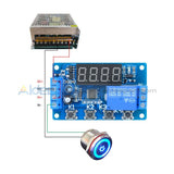Digital 12V Led Display Timer Automation Delay Relay Programmable Module Switch Function