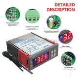 Stc-3000 Digital Temperature Controller Thermostat With Sensor Ac 110V-220V/dc 24V/dc 12V