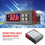 Stc-3000 Digital Temperature Controller Thermostat With Sensor Ac 110V-220V/dc 24V/dc 12V