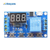 DC6 30V Digital Display Time Relay Module Time Delay Relay Timer Relay Timing Delay Cycle Time Control Switch Voltage Protection