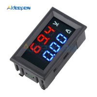 0.28" Mini Digital Voltmeter Ammeter DC 100V 10A Panel Amp Volt Voltage Current Meter Tester Blue Red Dual LED Display 3 Bit