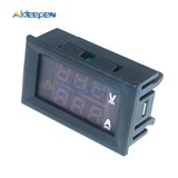 0.28" Mini Digital Voltmeter Ammeter DC 100V 10A Panel Amp Volt Voltage Current Meter Tester Blue Red Dual LED Display 3 Bit