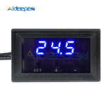 0.28'' W1209 Temperature Controller Digital LED DC 12V Thermometer Thermo Controller Switch Probe Max 20A NTC10K Sensor 3M