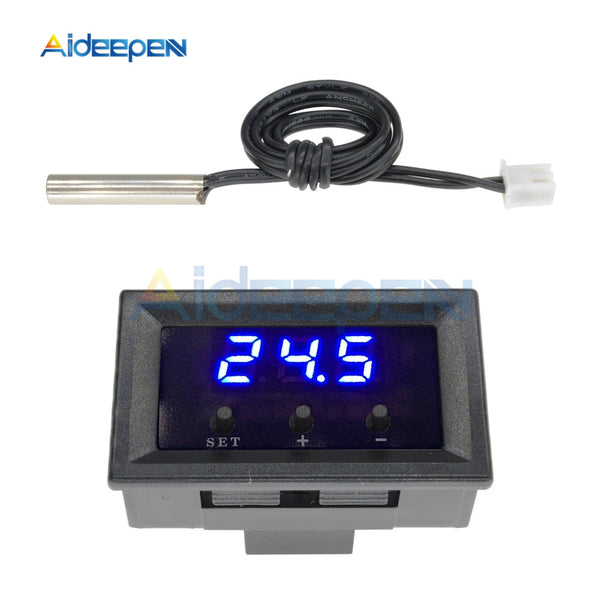 0.28'' W1209 Temperature Controller Digital LED DC 12V Thermometer Thermo Controller Switch Probe Max 20A NTC10K Sensor 3M