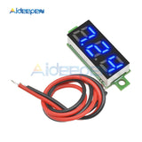 0.28 inch 0.28" DC 2.5 30V Mini Digital Voltmeter Voltage Tester Meter Blue LED Screen Electronic Parts Accessories 2 Wire