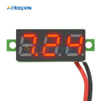 0.28 inch 0.28" DC 2.5 30V Mini Digital Voltmeter Voltage Tester Meter Red LED Screen Electronic Parts Accessories 2 Wire