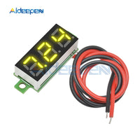 0.28 inch DC 2.5 30V Mini LCD Digital Voltmeter Voltage Meter Panel Volt Tester Detector Monitor 2 Wire Yellow LED Screen
