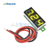 0.28 inch DC 2.5 30V Mini LCD Digital Voltmeter Voltage Meter Panel Volt Tester Detector Monitor 2 Wire Yellow LED Screen