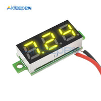 0.28 inch DC 2.5 30V Mini LCD Digital Voltmeter Voltage Meter Panel Volt Tester Detector Monitor 2 Wire Yellow LED Screen