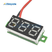 0.28 inch DC 2.5 30V Mini LCD Digital Voltmeter Voltage Meter Panel Volt Tester Detector Monitor 2 Wire Yellow LED Screen