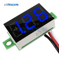 0.36 Inch DC 0 30V Mini Digital Voltmeter Voltage Tester Meter LED Screen Electronic Parts Accessories Red/Green/Blue Display