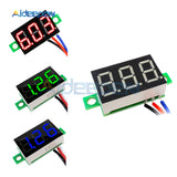 0.36 Inch DC 0 30V Mini Digital Voltmeter Voltage Tester Meter LED Screen Electronic Parts Accessories Red/Green/Blue Display