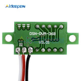 0.36 Inch DC 0 30V Mini Digital Voltmeter Voltage Tester Meter LED Screen Electronic Parts Accessories Red/Green/Blue Display