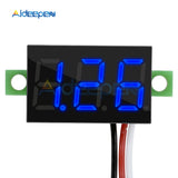 0.36 Inch Mini Digital Voltmeter Voltage Tester Meter DC 0 30V Blue LED Screen Electronic Parts Accessories Digital Voltmeter