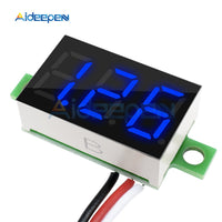 0.36 Inch Mini Digital Voltmeter Voltage Tester Meter DC 0 30V Blue LED Screen Electronic Parts Accessories Digital Voltmeter