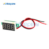 0.36 Inch Mini LED Digital Voltmeter Red Panel Voltage Meter DC 4 30V 3 Digit Display Adjustment Voltmeter