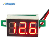 0.36 Inch Mini LED Digital Voltmeter Red Panel Voltage Meter DC 4 30V 3 Digit Display Adjustment Voltmeter