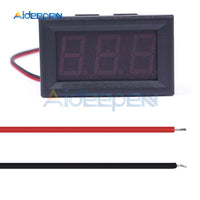 0.56 inch Blue LED DC 4.50V 30.0V Digital Voltmeter Voltage Meter Panel Gauge Home Use Voltage Display 2 Wires Red And Black
