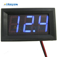 0.56 inch Blue LED DC 4.50V 30.0V Digital Voltmeter Voltage Meter Panel Gauge Home Use Voltage Display 2 Wires Red And Black