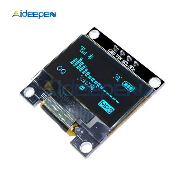 0.96" 0.96 Inch I2C IIC Serial 128X64 128*64 Blue OLED LCD LED Display Module SSD1306 12864 SPI Serial Module 4Pin for Arduino