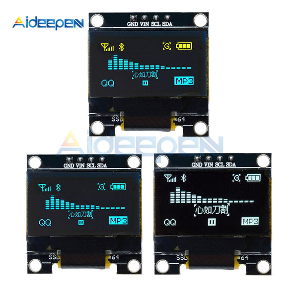 0.96" 0.96 Inch I2C IIC Serial 128X64 128*64 OLED LCD LED Display Module SSD1306 12864 SSD1306 SPI Serial Module for Arduino