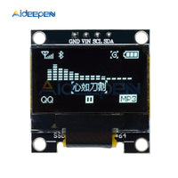 0.96" 0.96 Inch I2C IIC Serial 128X64 128*64 White OLED LCD LED Display Module SSD1306 12864 SPI Serial Module 4Pin for Arduino