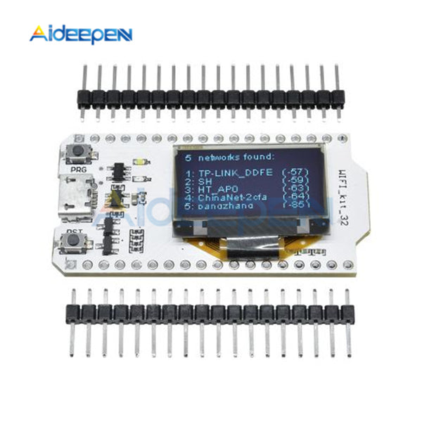 0.96 Inch OLED ESP32 Bluetooth WIFI Internet of Things Development Board Kit CP2102 White