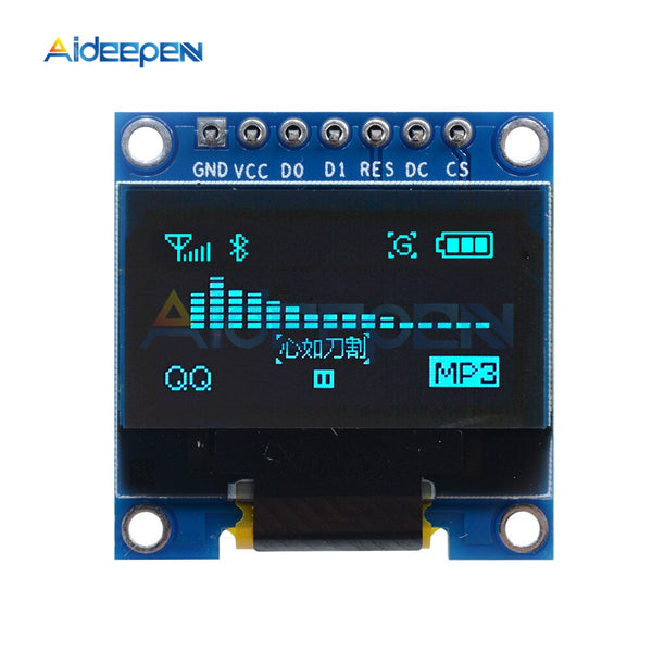 0.96 Inch I2C IIC Serial 128x64 OLED Display Module | Blue LED For Arduino Raspberry Pi DIY Projects