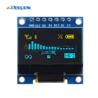 0.96 inch IIC Serial Blue Yellow OLED Display Module 128X64 I2C SSD1306 Driver IC 12864 LCD Screen Board  0.96" 7pin for Arduino