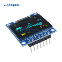 0.96 inch IIC Serial Blue Yellow OLED Display Module 128X64 I2C SSD1306 Driver IC 12864 LCD Screen Board  0.96" 7pin for Arduino