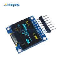 0.96 inch IIC Serial Blue Yellow OLED Display Module 128X64 I2C SSD1306 Driver IC 12864 LCD Screen Board  0.96" 7pin for Arduino