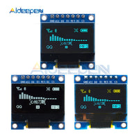 0.96 inch IIC Serial Yellow Blue OLED Display Module 128X64 I2C SSD1306 12864 LCD Screen Board GND VCC SCL SDA 0.96" for Arduino